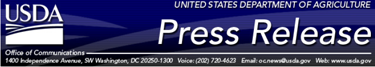 USDA Press Release banner