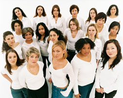 Group of diverse women
