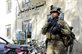 U.S. Army  Sgt. Matthew Blanchett provides security during a mission in Farah City, Farah province, Afghanistan, Sept. 29, 2012. Blanchett is a member of the National Guard.  U.S. Navy photo by Lt. Benjamin Addison