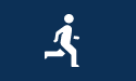 Icon of a man running