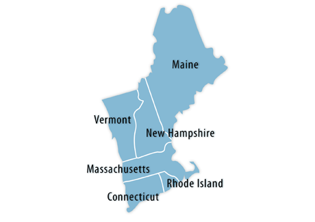 New England Information Office Map