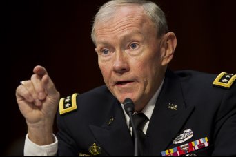 The recent anti-American demonstrations that have occurred in many Muslim countries demand the U.S. be more, not less engaged, Gen. Martin Dempsey, chairman of the Joint Chiefs of Staff, said Sept. 16, 2012, during an aircraft flight from Sibiu, Romania, to Ankara, Turkey.