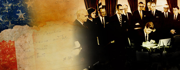 image of President Kennedy signing Kefauver-Harris Amendment
