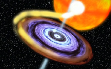 Artist concept of a black hole.