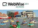 WebWise logo over a photo of Baltimore's Inner Harbor