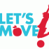 Logo of the Let's Move! initiative, which seeks to reduce childhood obesity within a generation. 