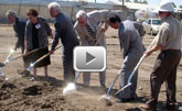 Administrator Johnson and other officials at Courthouse groundbreaking