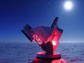 image of the 75-foot-tall South Pole Telescope