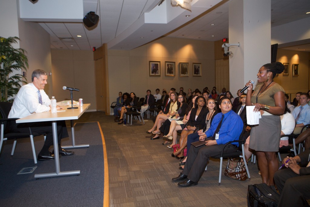 Secretary Duncan joins ED interns for a Q/A