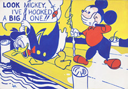 Image: Roy Lichtenstein, Look Mickey, 1961, Dorothy and Roy Lichtenstein, Gift of the Artist, in Honor of the 50th Anniversary of the National Gallery of Art