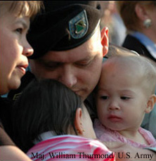 Photograph of a military family