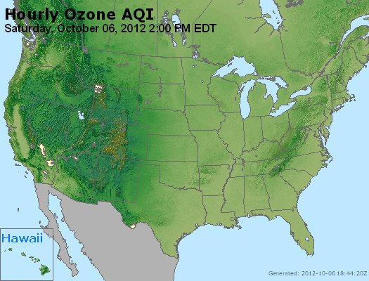 Hourly Ozone AQI