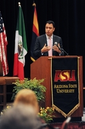 Assistant Secretary for Market Access and Compliance Michael Camuñez delivers remarks during “Realizing the Economic Strength of Our 21st Century Bord