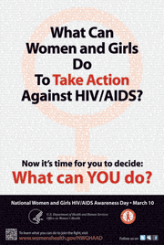 thumbnail of National Women and Girls HIV/AIDS Awareness Day poster in English
