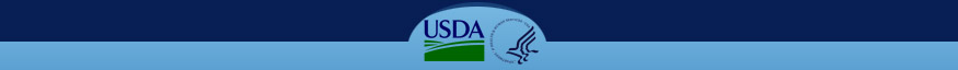 Logos, U.S. Department of Agriculture and U.S. Department of Health and Human Services
