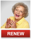 Betty White invites member to renew their membership