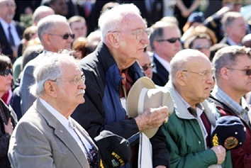 Attendees at Arlington National Cemetery in March for the Military Health System’s 2010 Remembrance Ceremony dedicated to fallen military medical personnel