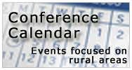 Conference Calendar: Events focused on rural areas on a picutre of a calendar