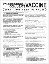 Pneumococcal conjugate VIS