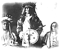 Black and white picture of Native American Chiefs
