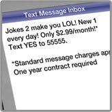 Joke Service Cell Phone Ad
