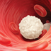 Illustration of a white blood cell (lymphocyte) in the bloodstream.