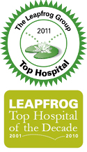Leapfrog Top Hospital award 2011 and Top Hospital of the Decade Award 2010
