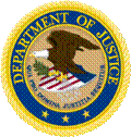 Logo of the Department of Justice