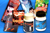 Packages of sexual enhancement products