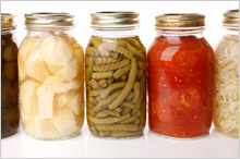 Home canned produce