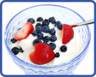 bowl of yogurt and fruit