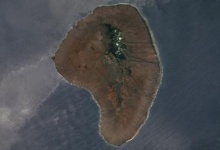 The Hawaiian island of Lanai is pictured in this July 1994 NASA satellite handout image. (REUTERS/handout)
