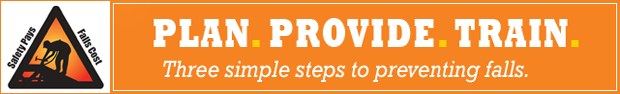 Plan. Provide. Train. Three simple steps to preventing falls.