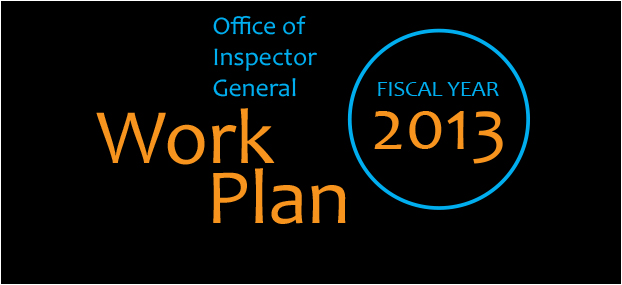 OIG 2013 Work Plan