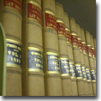 Image of law books on a shelf