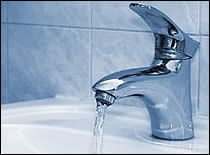 Photo of water faucet.