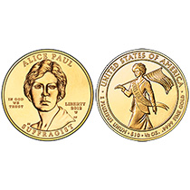 2012 ALICE PAUL 1/2 OZ GOLD UNC