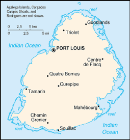 Map of Mauritius