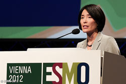 Dr. Alice Shaw speaking at the European Society of Medical Oncology 2012 Congress