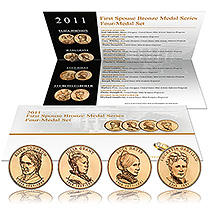 2011 FIRST SPOUSE FOUR MEDAL SET
