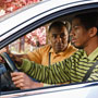 Photo: Father and son in car