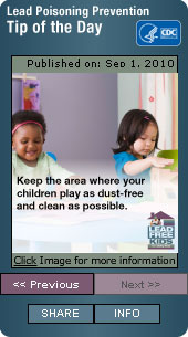 Lead Poisoning Prevention. Flash Player 9 or above is required.