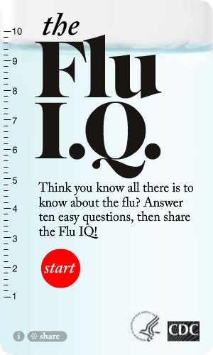 CDC Flu I.Q. Widget. Flash Player 9 is required.