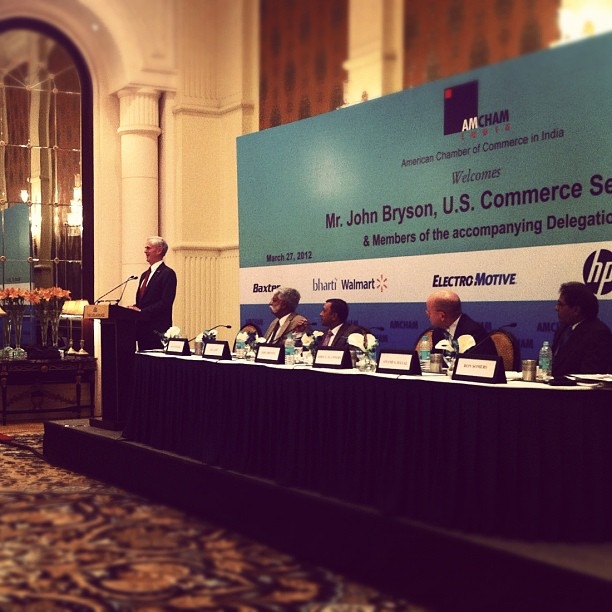 American Chamber of Commerce in India hosts Secretary Bryson for a breakfast speech and discussion