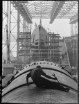 man working on U.S. submarine