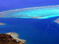 Aerial view of ocean near Mo'orea.