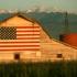 barn with painted flag on it: Copyright iStock Photos