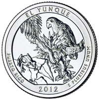 Twenty-Five-Cent Coin - El Yunque - reverse image