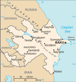 Map of Azerbaijan