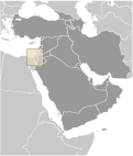 Location of Gaza Strip